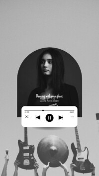 Gris Music Promotion Instagram-verhaal Template