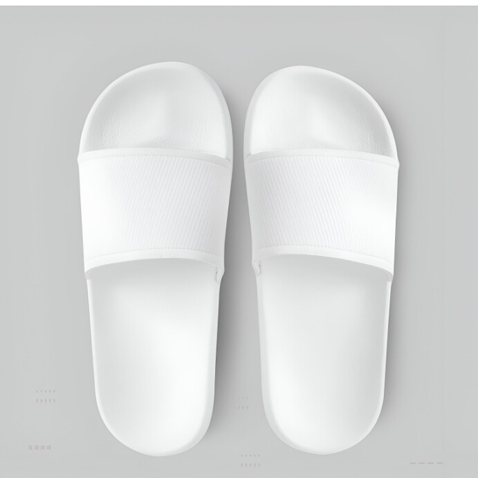 Grey Modern & Minimal Slippers Mockup Design Instagram Post template