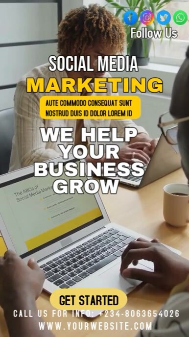 Grey Modern & Minimal Social Media & Digital Marketing  Instagram Story template