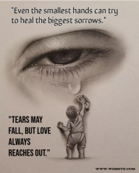 Grey Modern & Minimal The Image Is A Touching And Emotional Artwork Featuring A Large, Realistic Eye Instagram Portrait template