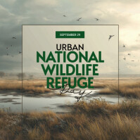 Grey National Wildlife Refuge Day Iphosti le-Instagram Template