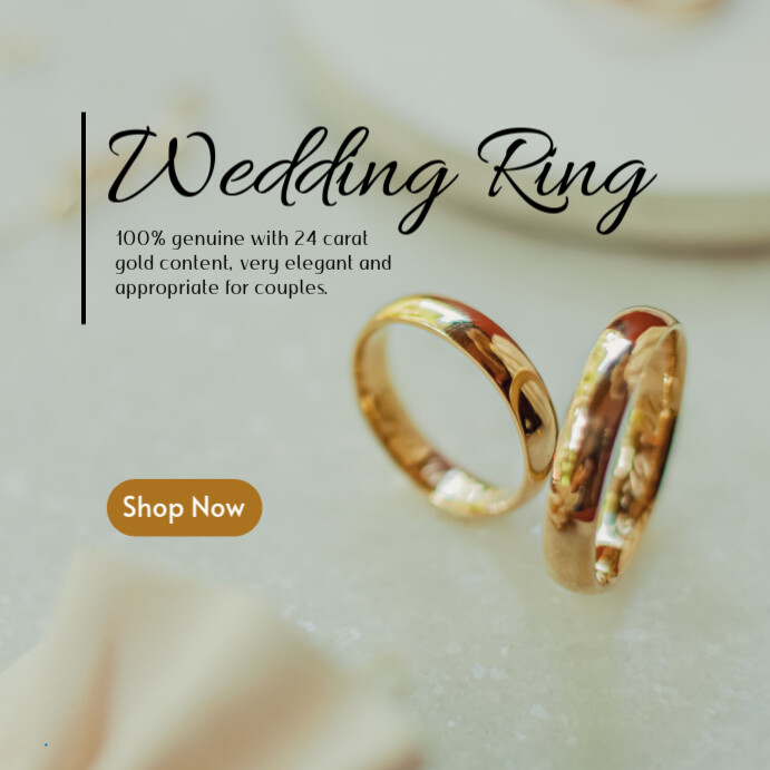 Copy of Grey Modern & Minimal Wedding Ring Pos Instagram | PosterMyWall