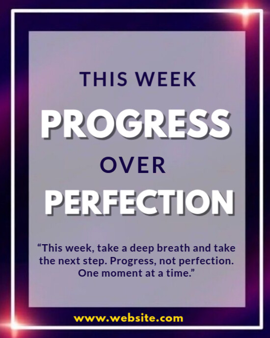 Grey Modern & Minimal Weekly Motivation  Instagram Portrait template