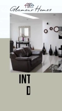 Grey Modern & Minimal White Interior Design Promotion Tiktok Video Digital Display (9:16) template
