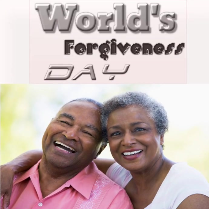 Copy of Grey Modern & Minimal World's Forgiveness Day | PosterMyWall