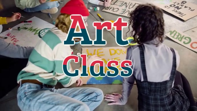 Grey Modern & Minimal Art Class Template Youtube Thumbnail
