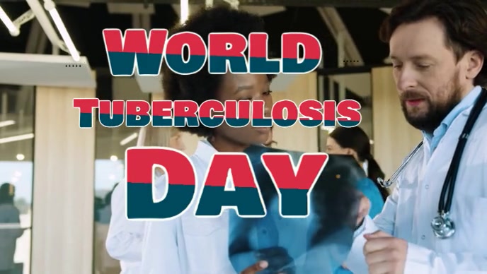 Grey Modern & Minimal World Tuberculosis Day Youtube Thumbnail template