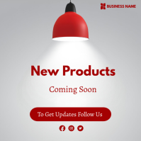 Grey  New Product Launch  Square (1:1) template
