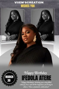 Grey Pastel Birthday Design  Pinterest Graphic template