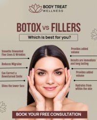 Grey Pastel Botox Poster Template  Instagram Portrait