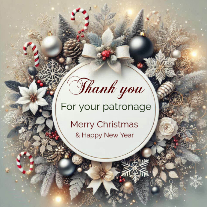 Copy of Grey Pastel Customer Thank You Card Instagram Post | PosterMyWall