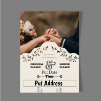 Grey Pastel Wedding Invitations Card Logo template