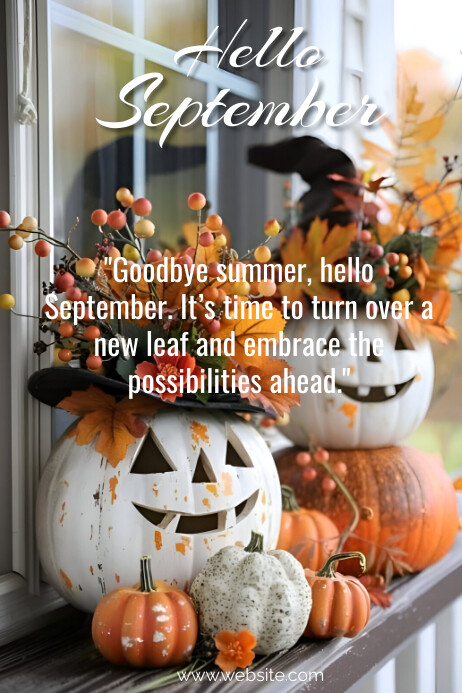 Plantilla de Grey Pastel Welcome September Poster | PosterMyWall