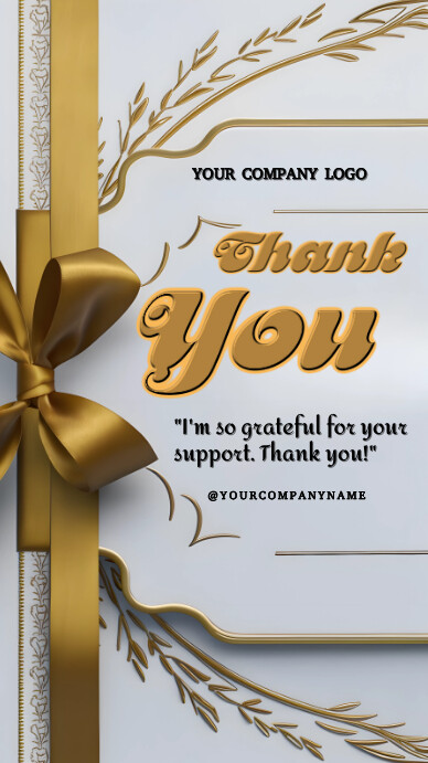 Copy of Grey Pastel White Background Joyful Thank You | PosterMyWall