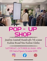 Grey Pop Up Flyer Flyer (us Letter) template