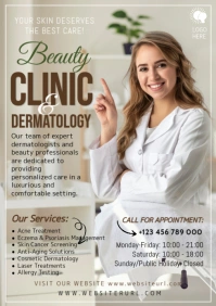 Grey Professional Beauty Clinic And Dermatology A1 template