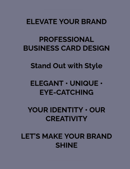 Business Card Design Flyers Template | PosterMyWall