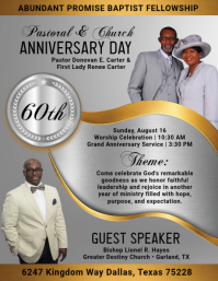 Gris Church Anniversary Celebration Pamflet Template