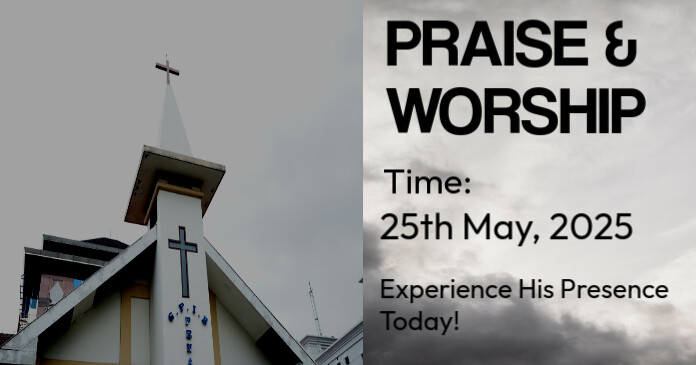 Grey Professional Church Facebook Shared Image Template | PosterMyWall