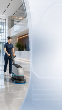 灰色 Cleaning Services Digitalt display Template