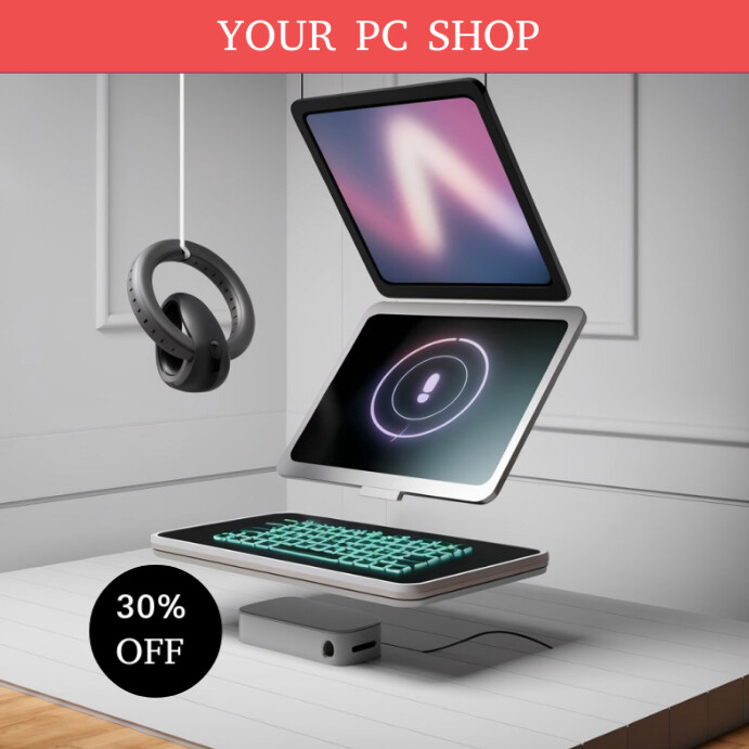 Copy of Grey Professional Computers Service Instagram Post | PosterMyWall