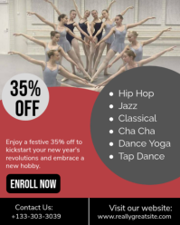 Grey Professional Dance Instagram Portrait template