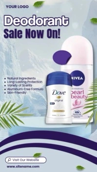 Grey Professional Deodorant Sale Instagram Reel template