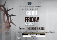 Grey Professional Easter  A5 template