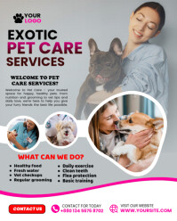 Grey Professional Exotic Pet Care Instagram Portrait template
