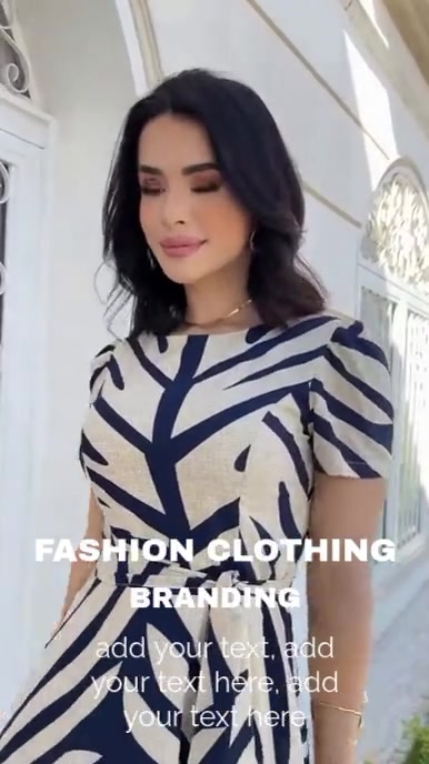 Grey Professional Fashion Clothing Video Instagram Reel template
