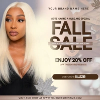 Grey  Professional Hair Appointment Flyer For Salon Promotions & Client Booking Instagram Post template