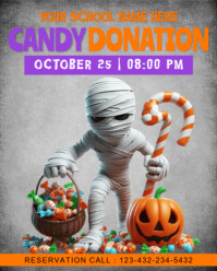 Gris Candy Donation Event Instagram Portrait Template
