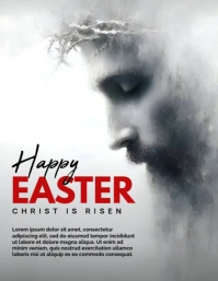 Grey Professional Happy Easter Flyer (us Letter) template