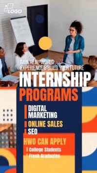 Grey Professional Internship Programs Ad Instagram Reel template