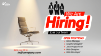 Grey Professional Job Recruitment Digital Display Affichage numérique (16:9) template