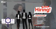 Grey Professional Job Recruitment Facebook Shared Image Video template