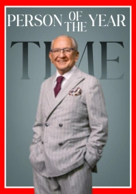 Grey Professional Magazine Cover A3 template