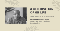 Grey Memorial Service Facebook Shared Image Template - Page 2