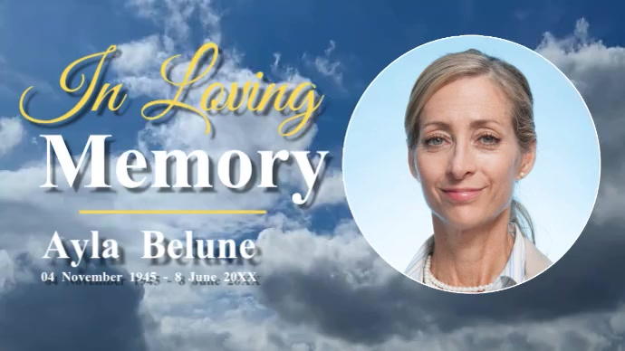 Memorial Tribute Template | PosterMyWall