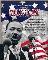 Grey Professional Mlk Day Instagram Portrait template
