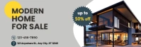 Grey Professional Modern Home For Sale  Email Header template