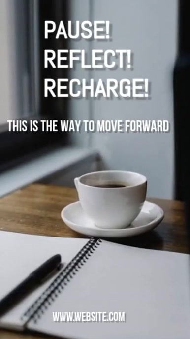 Grey Professional Motivation  Digital Display (9:16) template