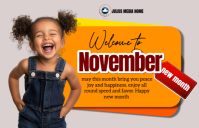 Grey Professional New Month Flyers  Tabloid template