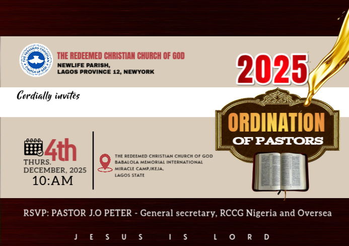Pastor Ordination Ceremony A5 Template | PosterMyWall