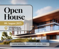 Grey Professional Real Estate Medium Rectangle template