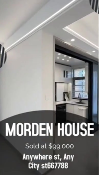 Grey Professional Real Estate Video Instagram Reel template