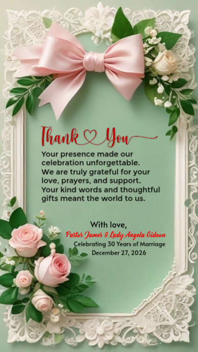 Grey Professional Thank You Instagram Story Template | PosterMyWall