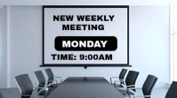 灰色 Weekly Meeting Announcement Umbukiso Wedijithali Template