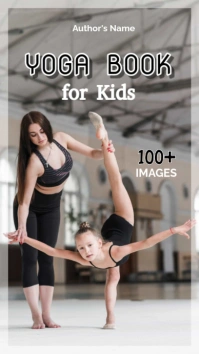 Grey Professional Yoga Book For Kids  Whatsapp Status template