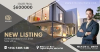 Grey Real Estate Facebook Post template